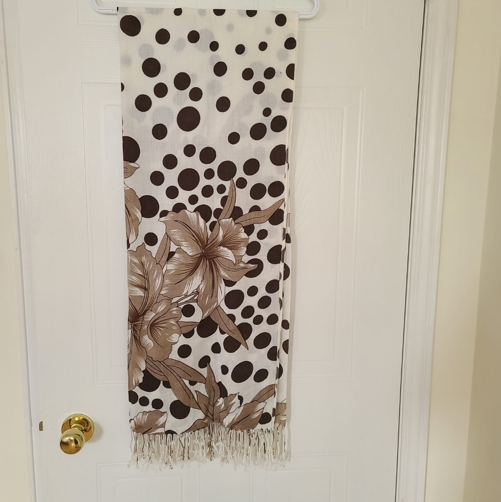 Floral Polkadot Scarf